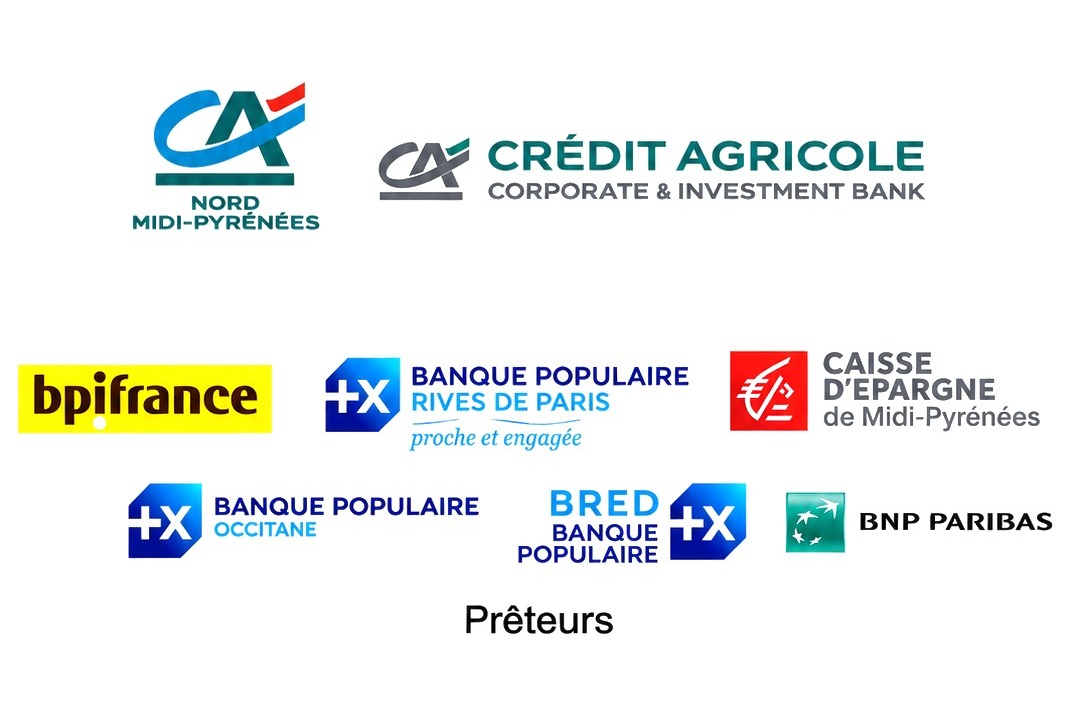 Établissements prêteurs partenaires du secteur : Crédit Agricole, Bpifrance, Banque Populaire, Caisse d'Épargne, BRED, BNP Paribas